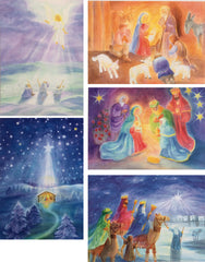 Advent and Christmas Season Postcards, Set of 9