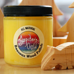 All-Natural Beeswax Wood Polish with Organic Jojoba Oil, 6 oz.