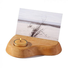 Photo / Postcard Holder with Beeswax Tea light Candle