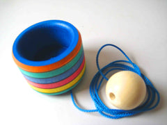 Wooden Cup and Ball Toy