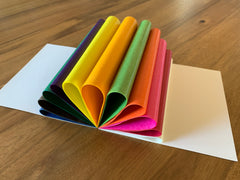 Kite paper,  6.3" x 6.3" or 8.66" x 8.66" - standard colors