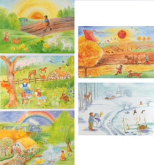 Seasonal Postcards, Set of 5