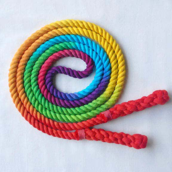 All Cotton Hand Spliced Jump Rope Multi Colored — Jupiter's Child