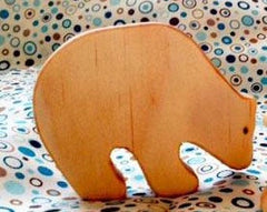Wooden BEAR, Handmade Toy Animal, Waldorf-Inspired
