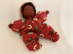 Waldorf Poppet Doll, Red Clothing