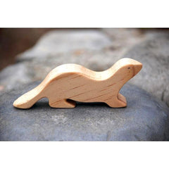 Wooden OTTER, Handmade Toy Animal, Waldorf-Inspired