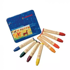 Stockmar Wax Stick Crayons Standard Tin Case - 8 Assorted