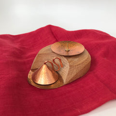 Copper Snuffer Candle Holder Set